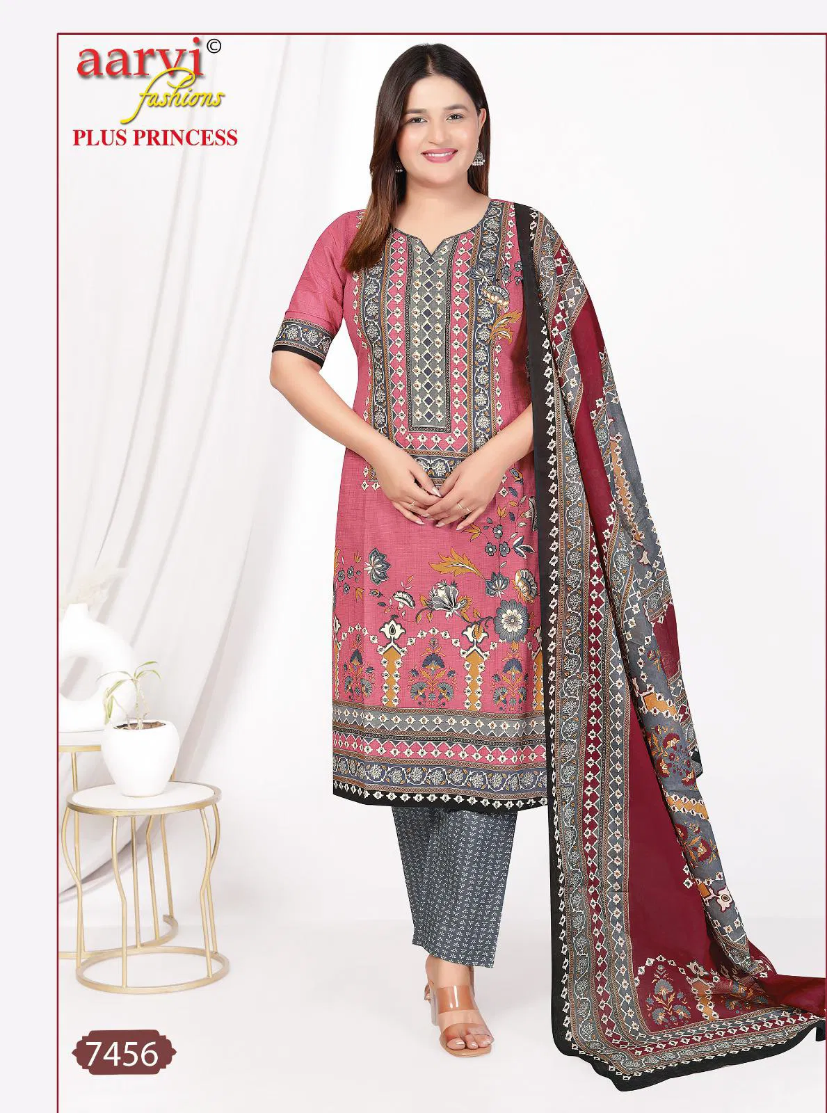 Plus Princess Vol 4 By Aarvi Printed Cotton Readymade Dress Exporters In India
